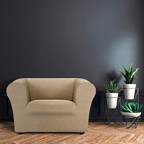 Κάλυμμα για Πολυθρόνα τύπου Chesterfield-Klippan Διπλής Ελαστικότητας Newhome Jaz 01 μπεζ