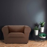 Κάλυμμα για Πολυθρόνα τύπου Chesterfield-Klippan Διπλής Ελαστικότητας Newhome Jaz 07 καφέ