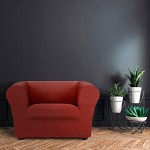 Κάλυμμα για Πολυθρόνα τύπου Chesterfield-Klippan Διπλής Ελαστικότητας Newhome Jaz 09 κεραμιδί