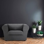 Κάλυμμα για Πολυθρόνα τύπου Chesterfield-Klippan Διπλής Ελαστικότητας Newhome Jaz 16 ανθρακί