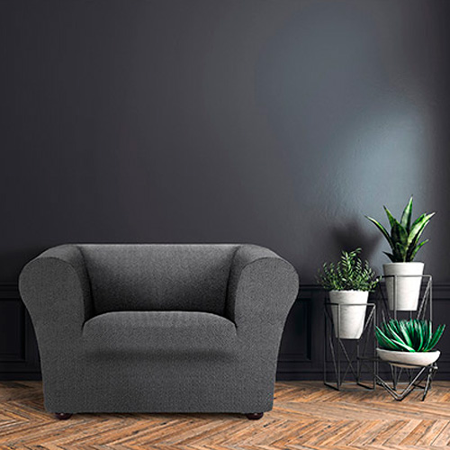 Κάλυμμα για Πολυθρόνα τύπου Chesterfield-Klippan Διπλής Ελαστικότητας Newhome Jaz 16 ανθρακί