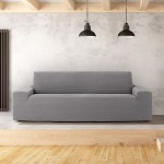 Κάλυμμα για Τετραθέσιο καναπέ Διπλής Ελαστικότητας Newhome Jaz 06 γκρι