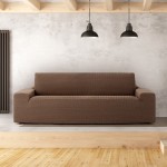 Κάλυμμα για Τετραθέσιο καναπέ Διπλής Ελαστικότητας Newhome Jaz 07 καφέ