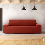 Κάλυμμα για Τετραθέσιο καναπέ Διπλής Ελαστικότητας Newhome Jaz 09 κεραμιδί