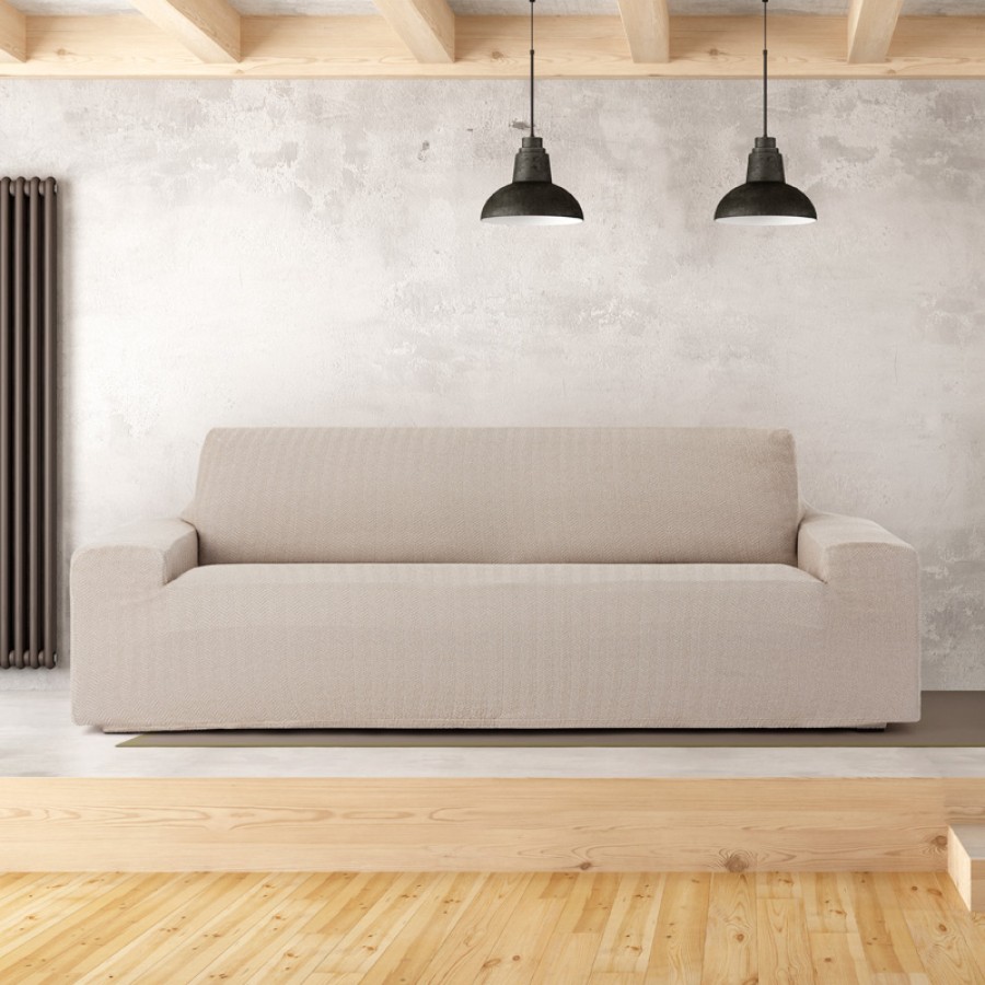 Κάλυμμα για Τριθέσιο καναπέ Διπλής Ελαστικότητας Newhome Jaz 11 άμμος