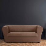 Κάλυμμα για Τριθέσιο καναπέ τύπου Chesterfield-Klippan Διπλής Ελαστικότητας Newhome Jaz 07 καφέ