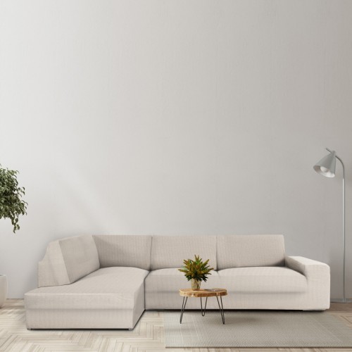 Κάλυμμα Γωνιακού καναπέ με πλάτη στο ανάκλιντρο, αριστερή γωνία (350-500) Newhome Jaz 11 άμμος