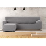 Κάλυμμα γωνιακού καναπέ (250-360) με αριστερό ανάκλιντρο και κοντό μπράτσο Newhome Jaz Jaz 06 γκρι