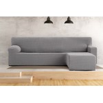 Κάλυμμα γωνιακού καναπέ (250-360) με δεξί ανάκλιντρο με κοντό μπράτσο Newhome Jaz 06 γκρι