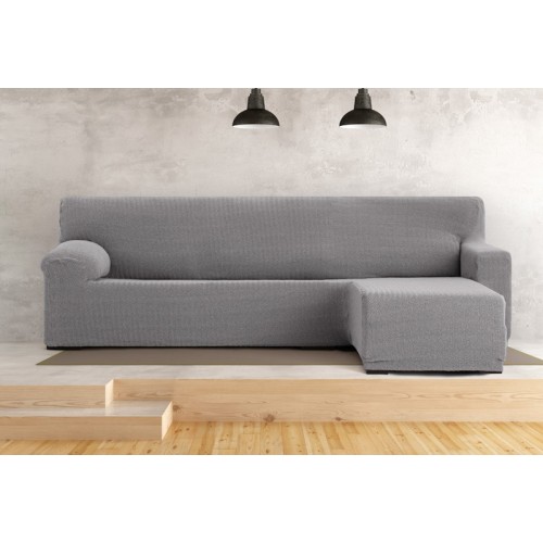 Κάλυμμα γωνιακού καναπέ (250-360) με δεξί ανάκλιντρο με κοντό μπράτσο Newhome Jaz 06 γκρι