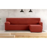 Κάλυμμα γωνιακού καναπέ (250-360) με δεξί ανάκλιντρο με κοντό μπράτσο Newhome Jaz 09 κεραμιδί