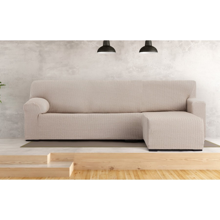 Κάλυμμα γωνιακού καναπέ (250-360) με δεξί ανάκλιντρο με κοντό μπράτσο Newhome Jaz 11 άμμος