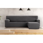 Κάλυμμα γωνιακού καναπέ (250-360) με δεξί ανάκλιντρο με κοντό μπράτσο Newhome Jaz 16 ανθρακί