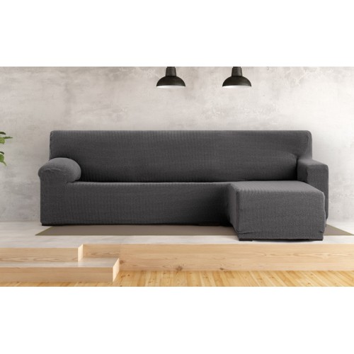 Κάλυμμα γωνιακού καναπέ (250-360) με δεξί ανάκλιντρο με κοντό μπράτσο Newhome Jaz 16 ανθρακί