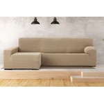 Κάλυμμα γωνιακού καναπέ (250-360) με αριστερό ανάκλιντρο και μακρύ μπράτσο Newhome Jaz 01 μπεζ