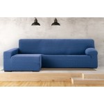 Κάλυμμα γωνιακού καναπέ (250-360) με αριστερό ανάκλιντρο και μακρύ μπράτσο Newhome Jaz 03 μπλε