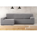 Κάλυμμα γωνιακού καναπέ (250-360) με αριστερό ανάκλιντρο και μακρύ μπράτσο Newhome Jaz 06 γκρι