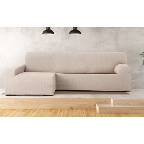 Κάλυμμα γωνιακού καναπέ (250-360) με αριστερό ανάκλιντρο και μακρύ μπράτσο Newhome Jaz 11 άμμος