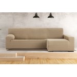 Κάλυμμα γωνιακού καναπέ (250-360) με δεξί ανάκλιντρο με μακρύ μπράτσο Newhome Jaz 01 μπεζ