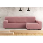 Κάλυμμα γωνιακού καναπέ (250-360) με δεξί ανάκλιντρο με μακρύ μπράτσο Newhome Jaz 02 ροζ