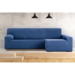 Κάλυμμα γωνιακού καναπέ (250-360) με δεξί ανάκλιντρο με μακρύ μπράτσο Newhome Jaz 03 μπλε