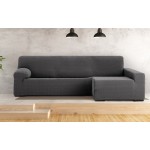 Κάλυμμα γωνιακού καναπέ (250-360) με δεξί ανάκλιντρο με μακρύ μπράτσο Newhome Jaz 16 ανθρακί