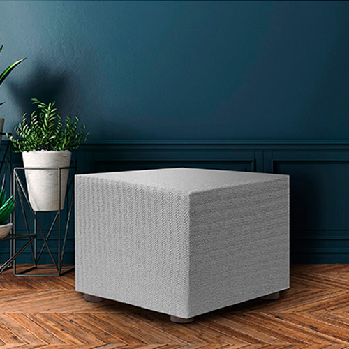 Κάλυμμα για πουφ-σκαμπώ (40x40) Διπλής ελαστικότητας Newhome Jaz 00 εκρού