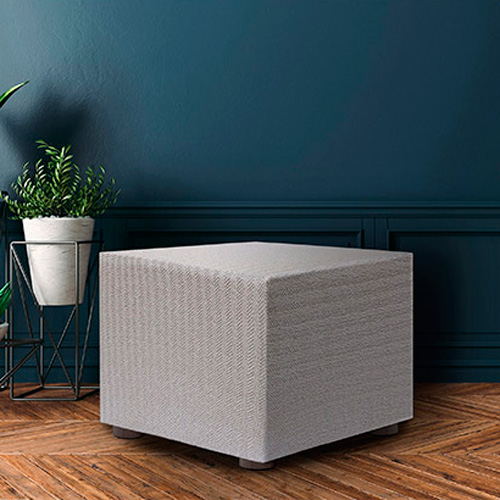 Κάλυμμα για πουφ-σκαμπώ (40x40) Διπλής ελαστικότητας Newhome Jaz 11 άμμος