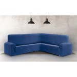 Κάλυμμα Γωνιακού καναπέ (450-600) Διπλής Ελαστικότητας Newhome Jaz 03 μπλε