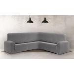 Κάλυμμα Γωνιακού καναπέ (450-600) Διπλής Ελαστικότητας Newhome Jaz 06 γκρι