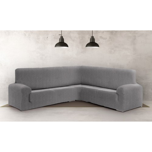 Κάλυμμα Γωνιακού καναπέ (450-600) Διπλής Ελαστικότητας Newhome Jaz 06 γκρι