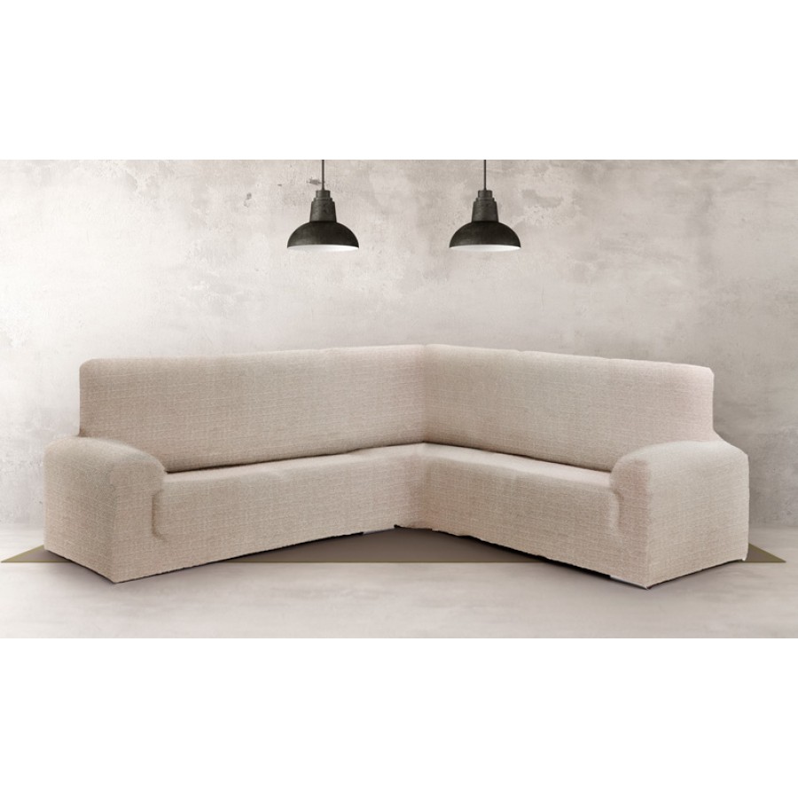 Κάλυμμα Γωνιακού καναπέ (450-600) Διπλής Ελαστικότητας Newhome Jaz 11 άμμος