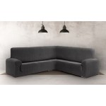 Κάλυμμα Γωνιακού καναπέ (450-600) Διπλής Ελαστικότητας Newhome Jaz 16 ανθρακί