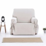 Κάλυμμα για Πολυθρόνα Universal με δεσίματα Newhome Levante 00 Λευκό