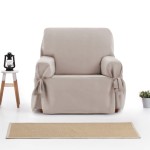 Κάλυμμα για Πολυθρόνα Universal με δεσίματα Newhome Levante 11 Σκούρο Μπεζ