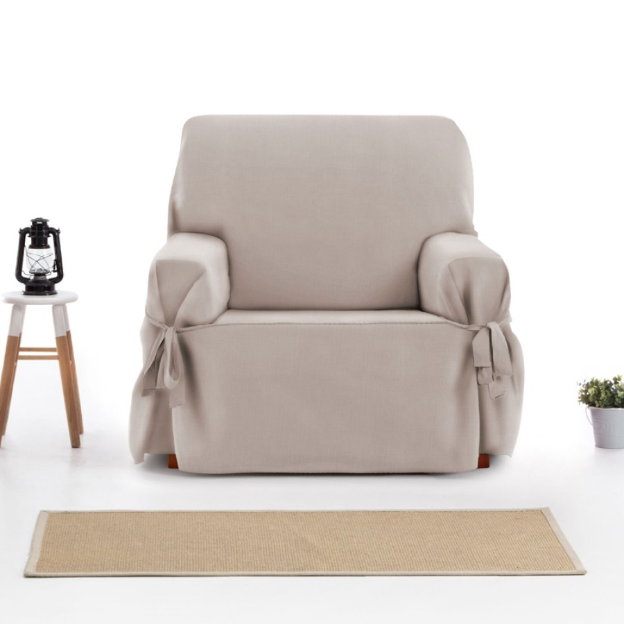 Κάλυμμα για Πολυθρόνα Universal με δεσίματα Newhome Levante 11 Σκούρο Μπεζ