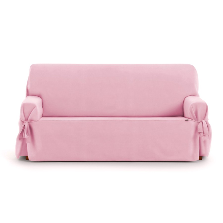 Κάλυμμα για Τριθέσιο Καναπέ Universal με δεσίματα Newhome Levante Ροζ