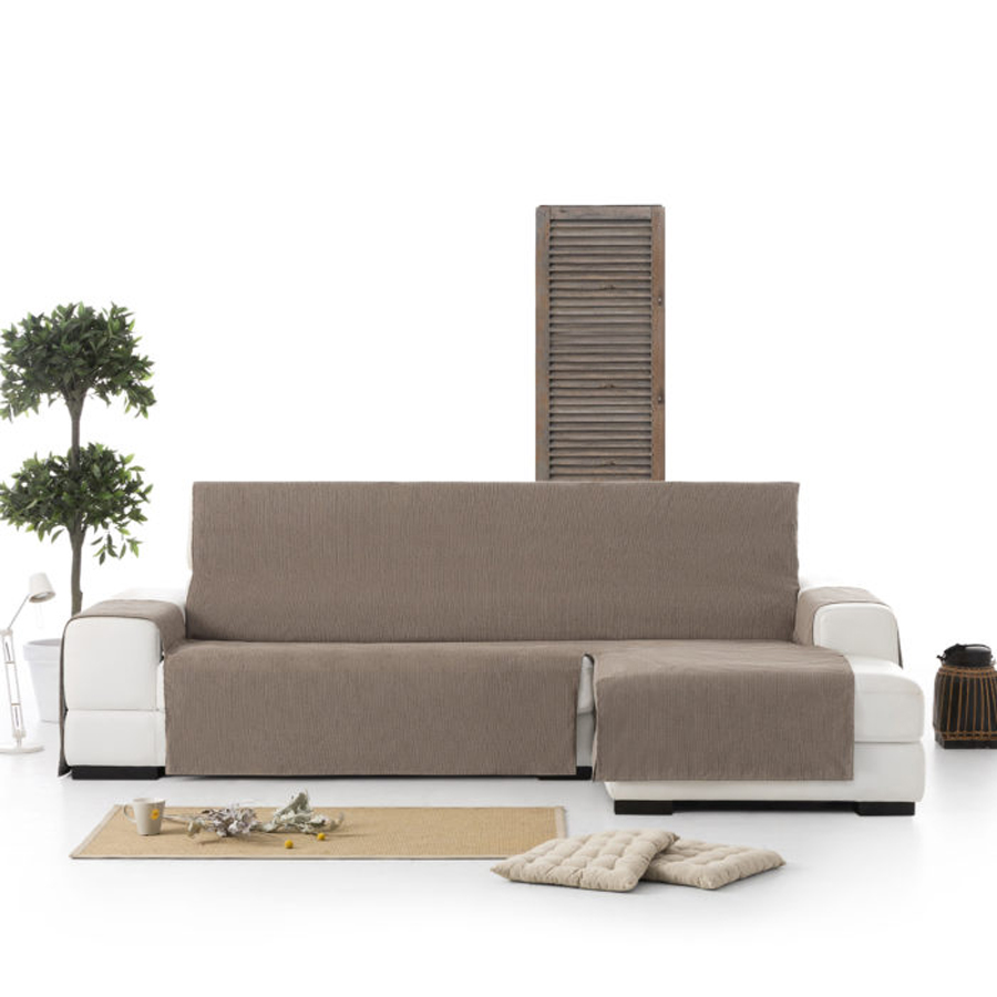 Κάλυμμα Αδιάβροχο Γωνιακού Καναπέ (240)Δεξί Ανάκλιντρο Practica Newhome Loira Protect 11 σκούρο μπεζ