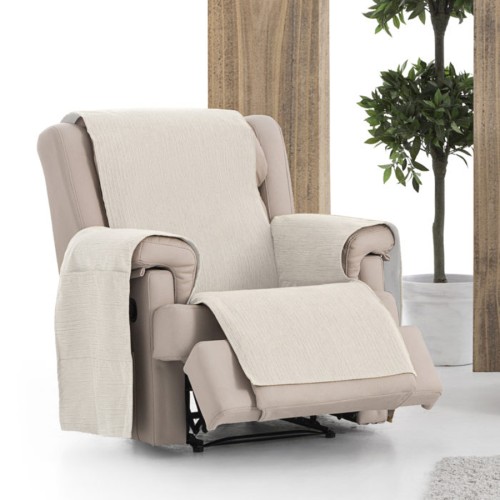 Κάλυμμα Αδιάβροχο Σενίλ για Πολυθρόνα Newhome Loira Protect Practica 00 εκρού