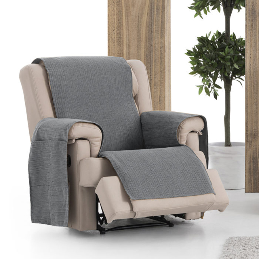 Κάλυμμα Αδιάβροχο Σενίλ για Πολυθρόνα Newhome Loira Protect Practica 06 γκρι