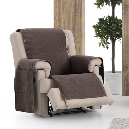 Κάλυμμα Αδιάβροχο Σενίλ για Πολυθρόνα Newhome Loira Protect Practica 07 καφέ