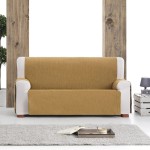 Κάλυμμα Αδιάβροχο Σενίλ για Διθέσιο Καναπέ  Newhome Loira Protect Practica 05 κίτρινο