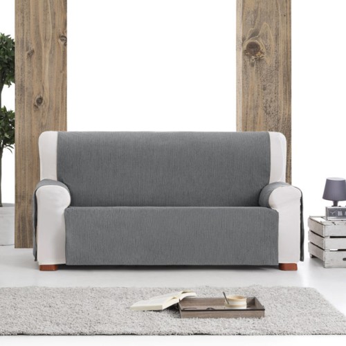 Κάλυμμα Αδιάβροχο Σενίλ για Τριθέσιο Καναπέ  Newhome Loira Protect Practica 06 γκρι