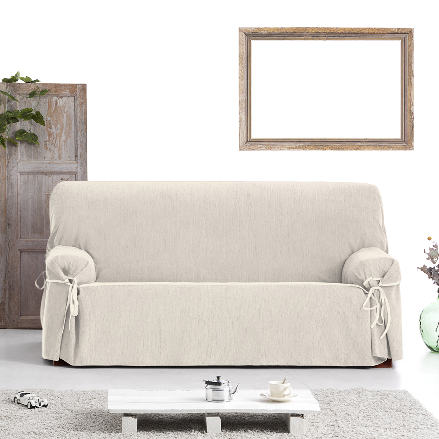 Κάλυμμα Αδιάβροχο για Διθέσιο Καναπέ Universal με δεσίματα Newhome Loira Protect 00 εκρού