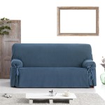 Κάλυμμα Αδιάβροχο για Διθέσιο Καναπέ Universal με δεσίματα Newhome Loira Protect 03 μπλε