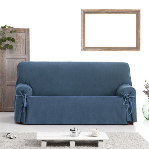 Κάλυμμα Αδιάβροχο για Διθέσιο Καναπέ Universal με δεσίματα Newhome Loira Protect 03 μπλε