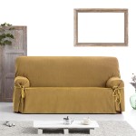 Κάλυμμα Αδιάβροχο για Διθέσιο Καναπέ Universal με δεσίματα Newhome Loira Protect 05 κίτρινο