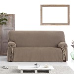 Κάλυμμα Αδιάβροχο για Διθέσιο Καναπέ Universal με δεσίματα Newhome Loira Protect 11 σκούρο μπεζ