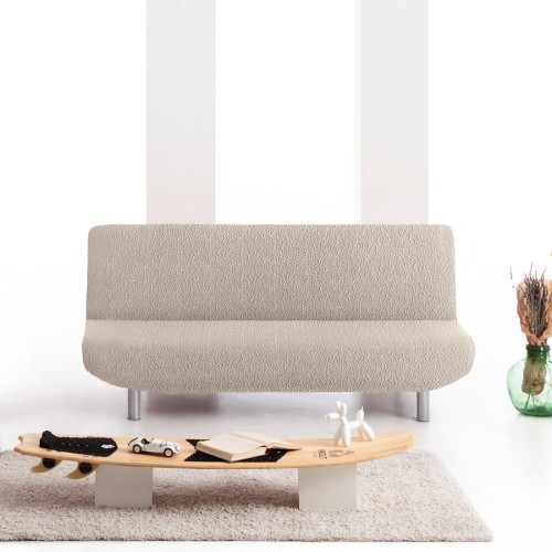 Κάλυμμα για Καναπέ-κρεβάτι Διπλής Ελαστικότητας Newhome Roc 00 εκρού