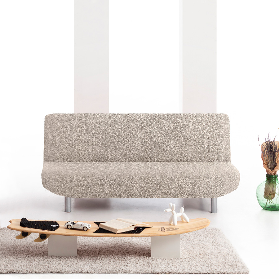 Κάλυμμα για Καναπέ-κρεβάτι Διπλής Ελαστικότητας Newhome Roc 00 εκρού